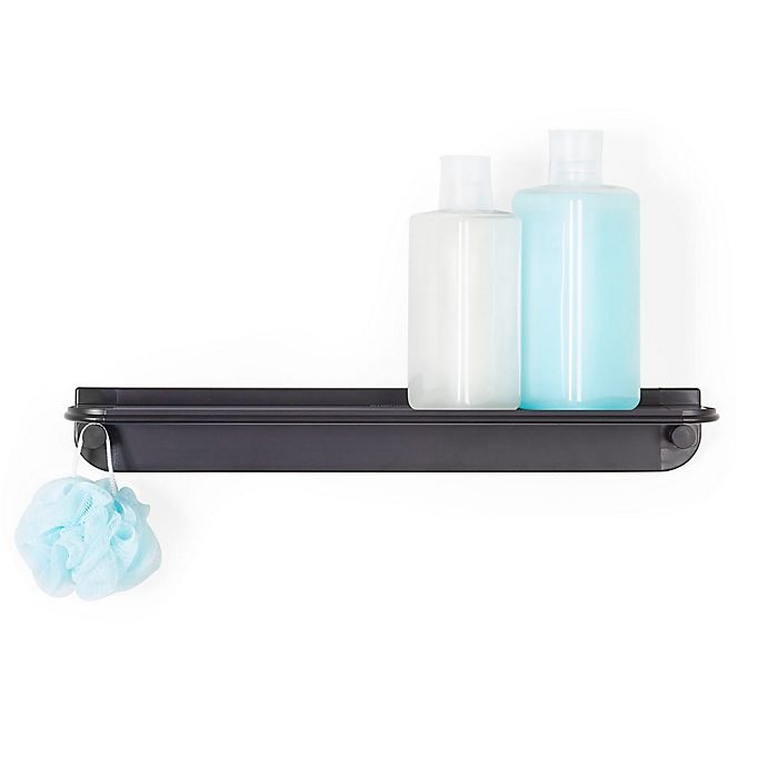 slide 1 of 2, Better Living GLIDE Shower Shelf - Black, 1 ct