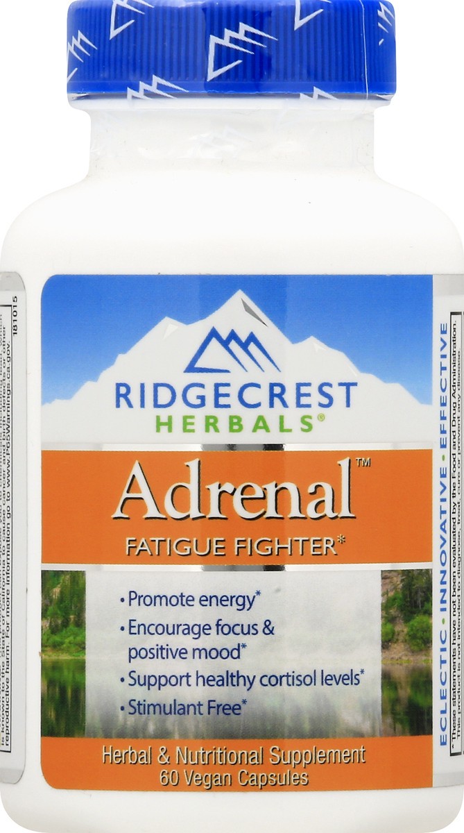 slide 12 of 13, RidgeCrest Herbals Ridgecrest Fatigue Fighter, 60 ct
