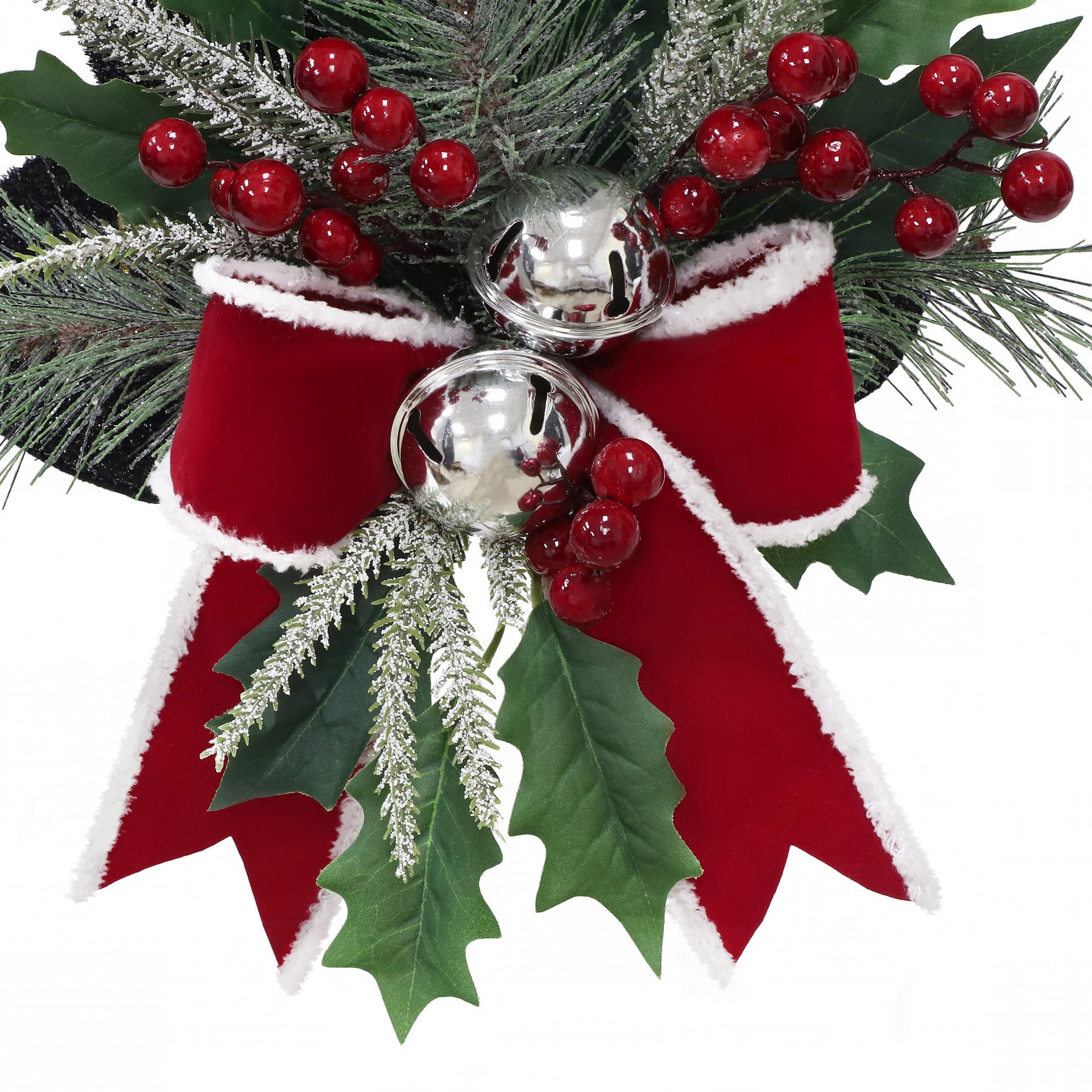 slide 3 of 3, 10" Led Premade Snowman Top Hat Decor By Ashland, 12.5 in x 12.5 in x 10 in