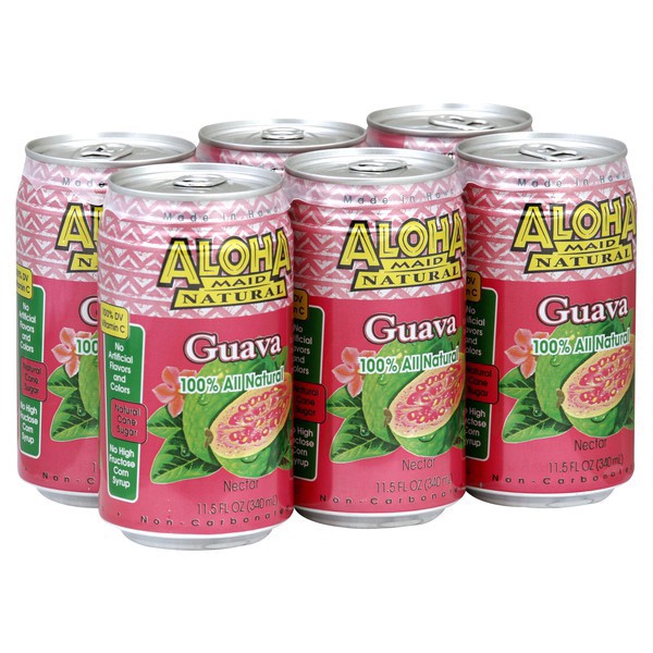 slide 1 of 4, Aloha Maid Aloha Guava, 6 ct; 11.5 fl oz