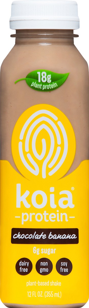 slide 7 of 11, Koia Plant-Based Chocolate Banana Protein Shake 12 oz, 12 oz