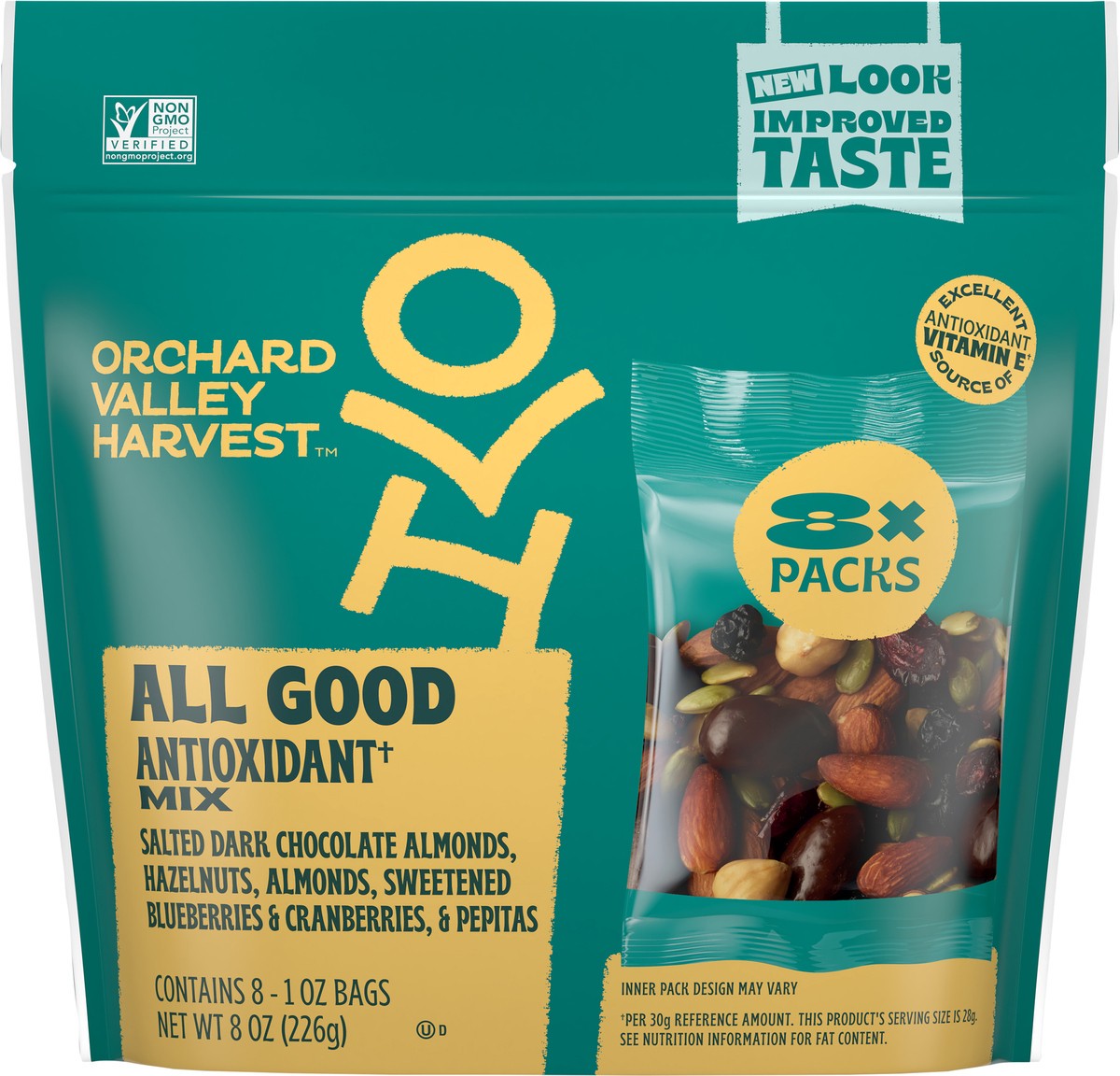 slide 11 of 13, Orchard Valley Harvest Antioxidant Mix 8 - 1 oz Bags, 8 ct