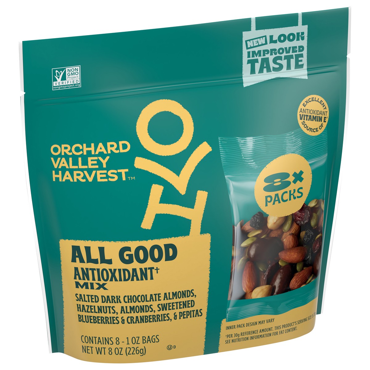 slide 4 of 13, Orchard Valley Harvest Antioxidant Mix 8 - 1 oz Bags, 8 ct