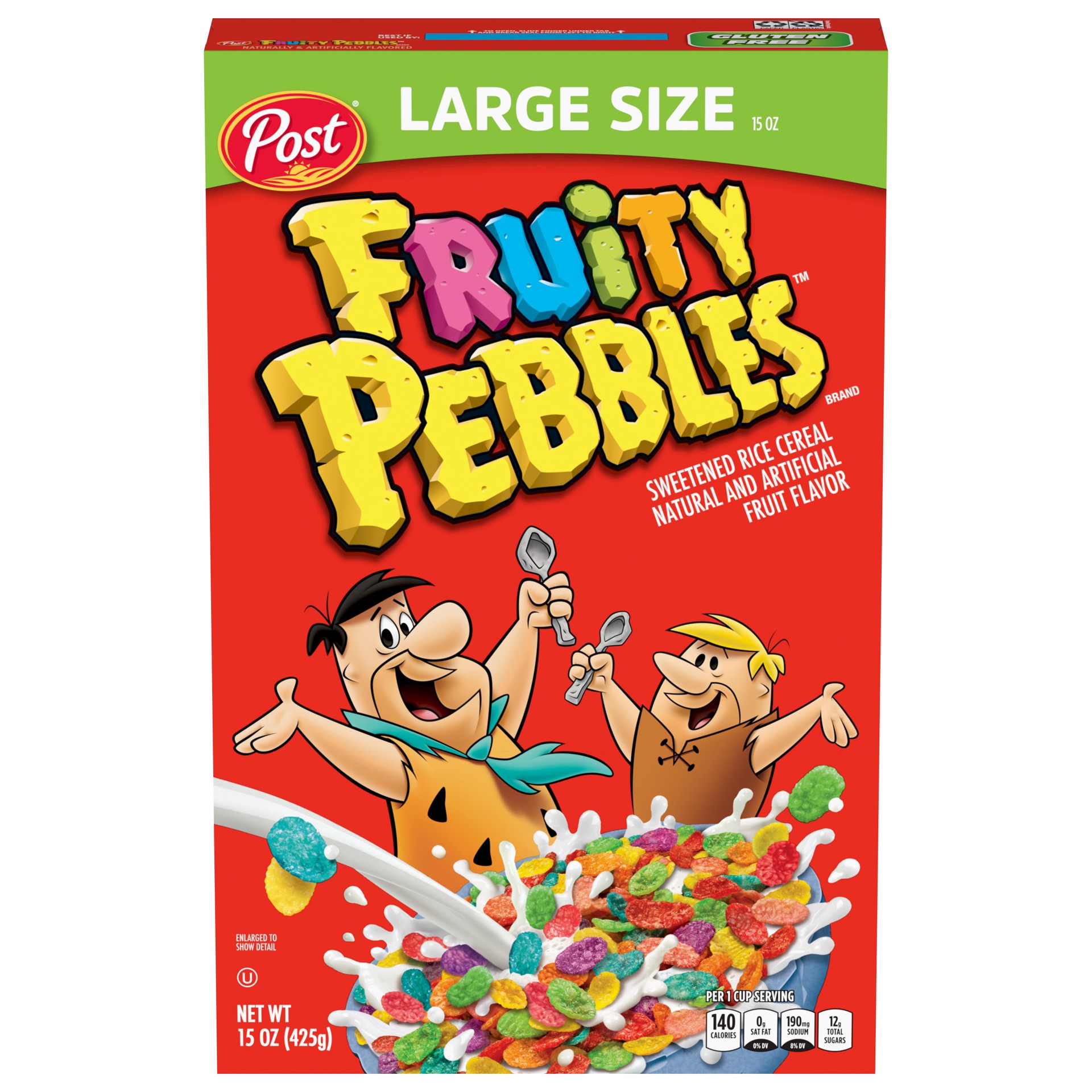 slide 3 of 5, Post Fruity Pebbles Cereal, 15 oz