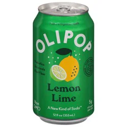 Olipop Lemon Lime Soda 12 fl oz
