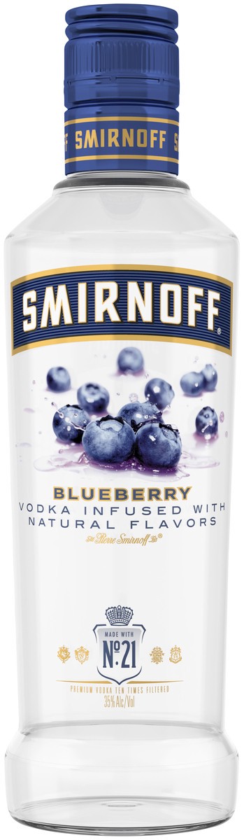 slide 1 of 4, Smirnoff Blueberry Vodka, 375 ml