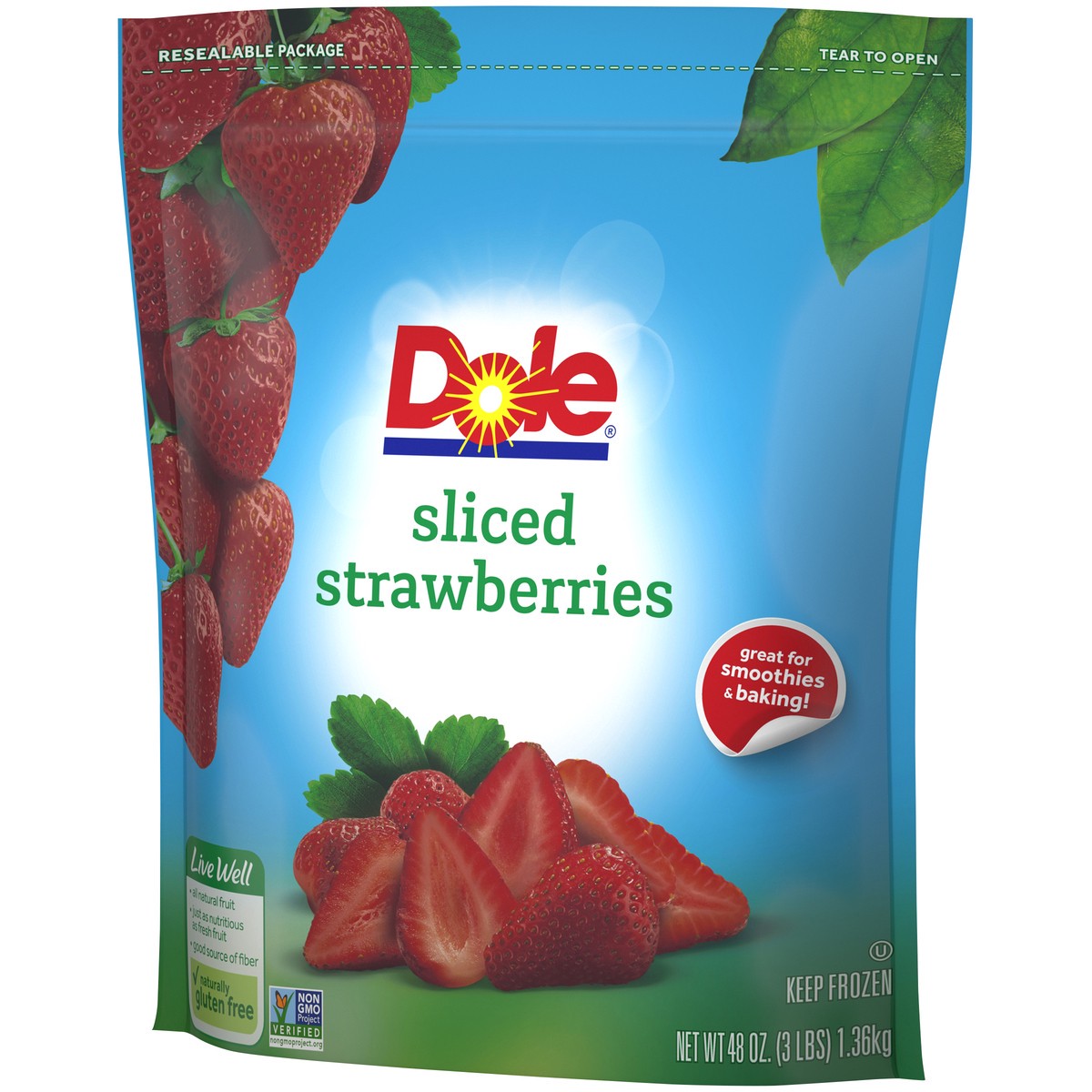 slide 5 of 9, Dole Strawberries, 48 oz