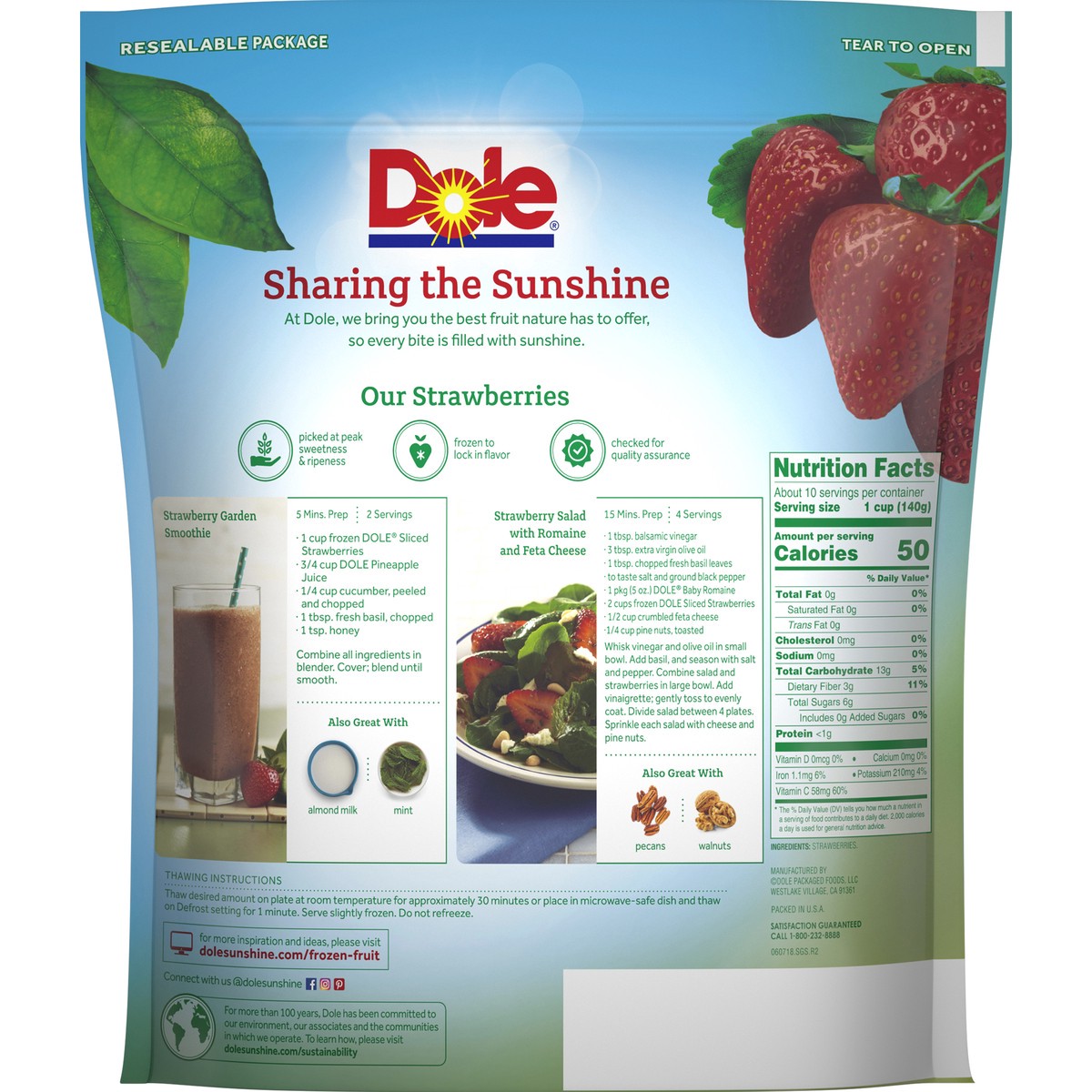 slide 6 of 9, Dole Strawberries, 48 oz