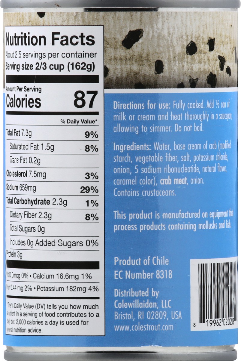 slide 8 of 13, Cole's Semi-Condensed Chesapeake Cream of Crab Soup 15 oz, 15 oz