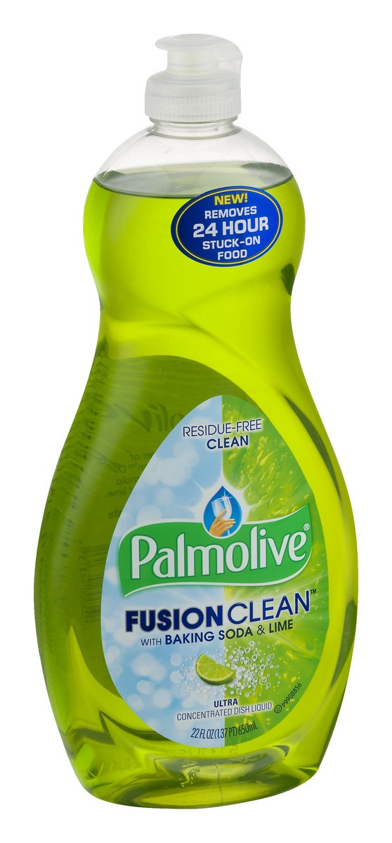 slide 2 of 9, Palmolive Fusion Clean with Baking Soda & Lime Ultra Contrated Dish Liquid, 22 fl oz