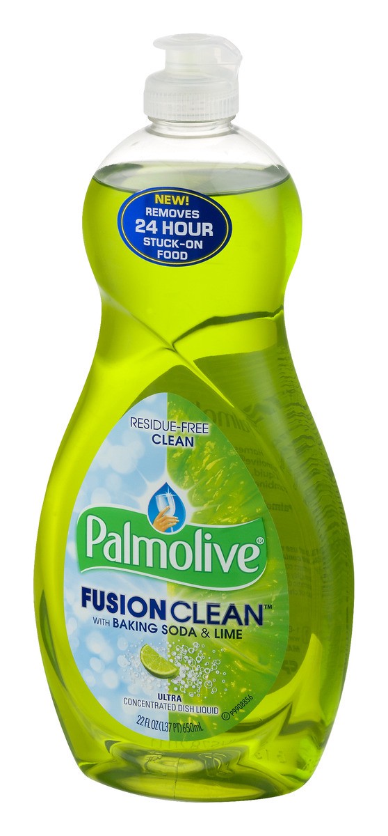 slide 4 of 9, Palmolive Fusion Clean with Baking Soda & Lime Ultra Contrated Dish Liquid, 22 fl oz