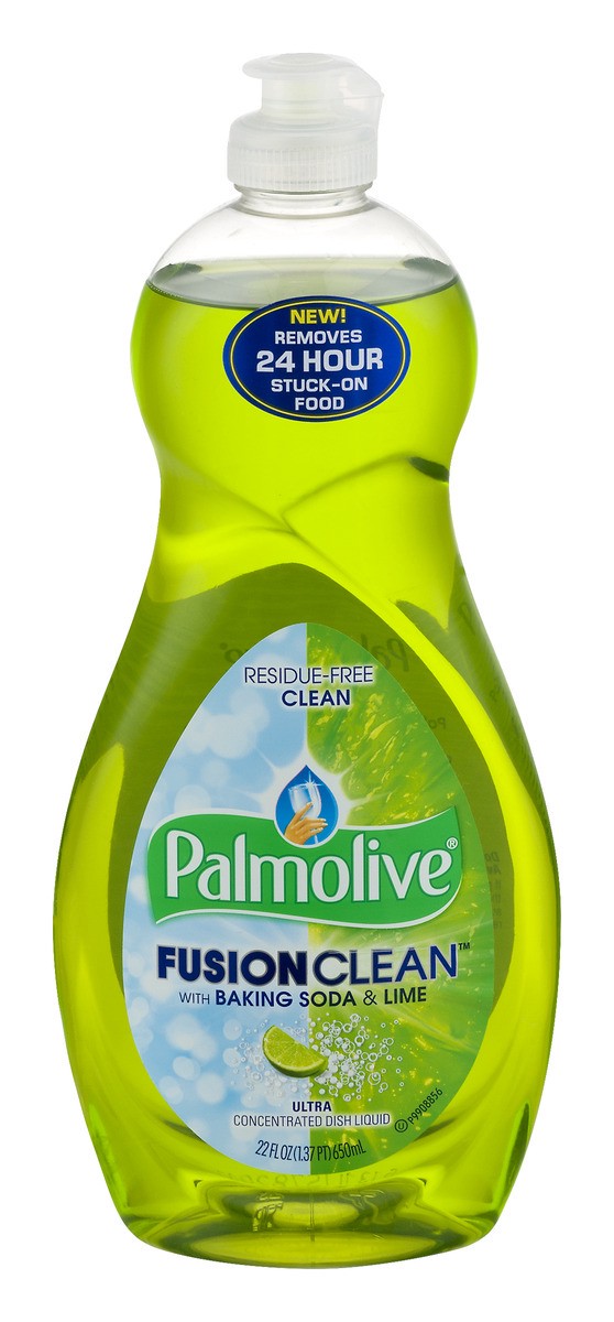slide 1 of 9, Palmolive Fusion Clean with Baking Soda & Lime Ultra Contrated Dish Liquid, 22 fl oz