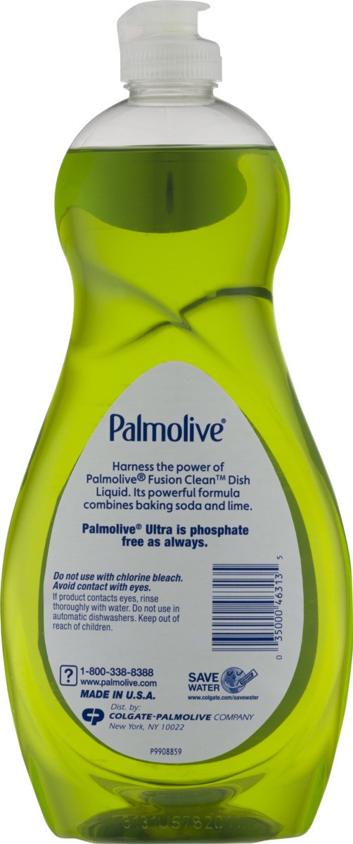 slide 9 of 9, Palmolive Fusion Clean with Baking Soda & Lime Ultra Contrated Dish Liquid, 22 fl oz