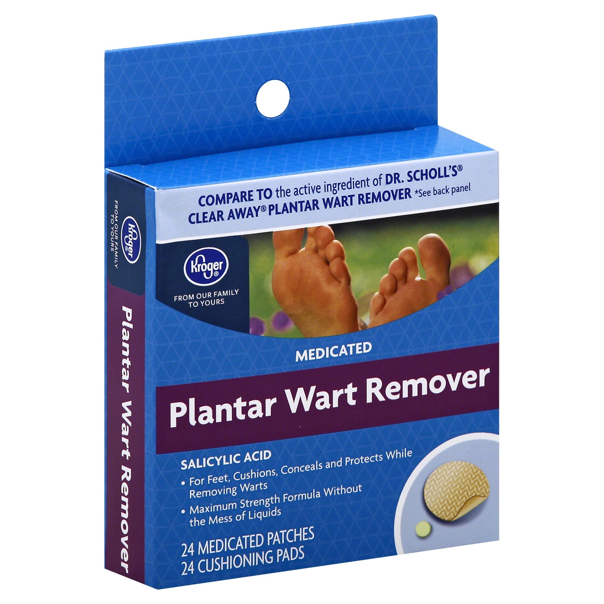 slide 1 of 1, Kroger Plantar Wart Remover, 24 ct