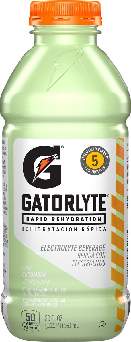 slide 5 of 5, Gatorlyte Electrolyte Beverage Lime Cucumber 20 Fl Oz, 20 fl oz