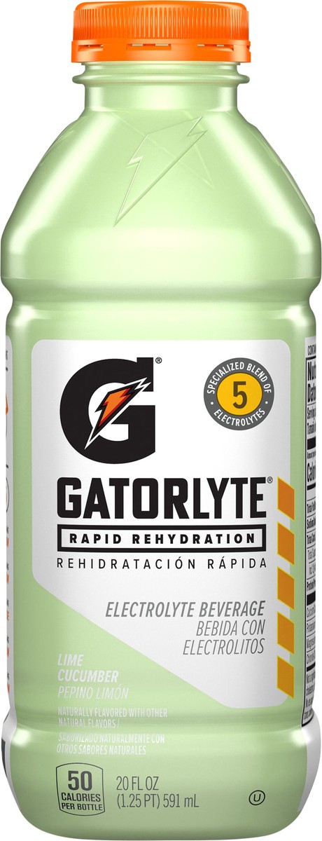 slide 2 of 5, Gatorlyte Electrolyte Beverage Lime Cucumber 20 Fl Oz, 20 fl oz