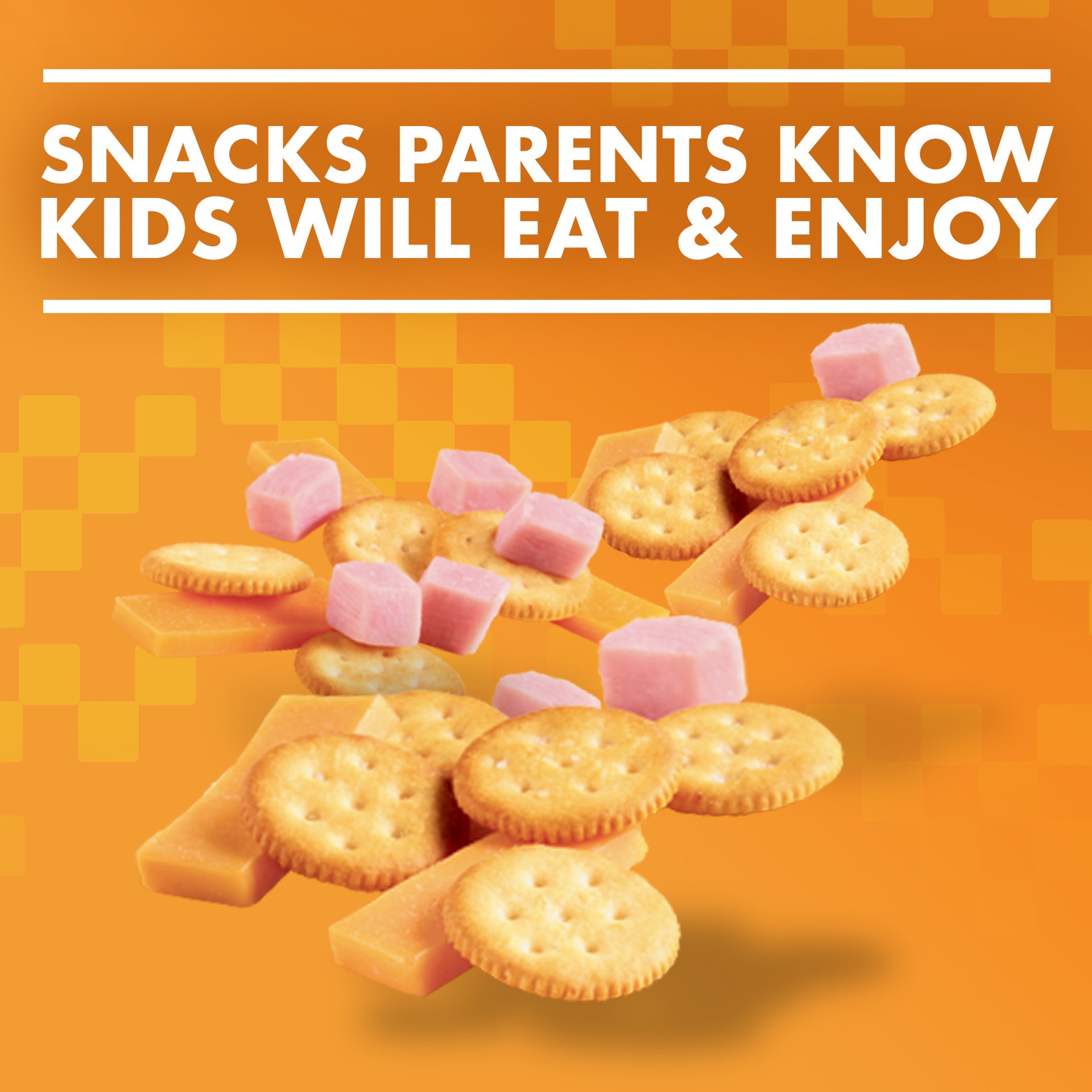 slide 5 of 5, Lunchables Snack Duos Ham and Cheddar Mini Cracker Stackers, 2 ct Tray, 2 ct