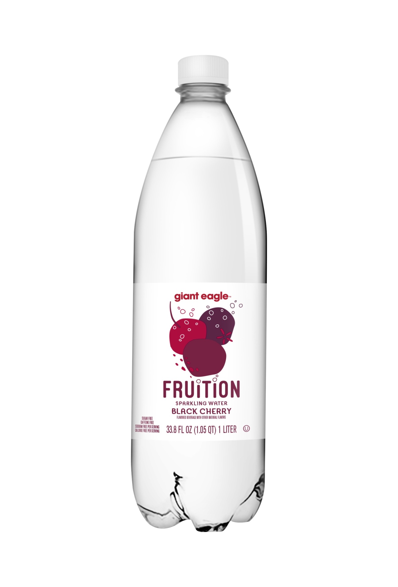 slide 1 of 1, Giant Eagle Fruition Black Cherry Sparkling Water - 1 liter, 1 liter