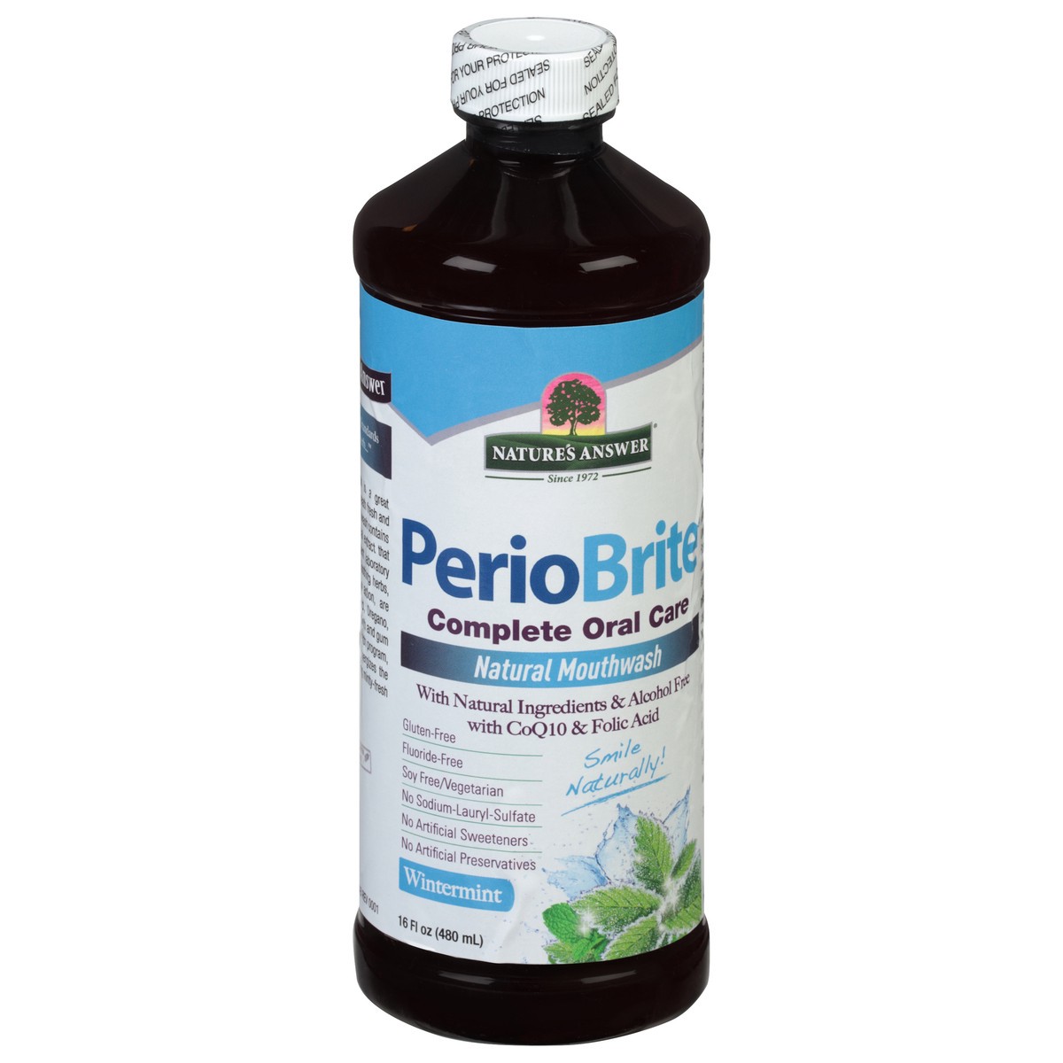 slide 2 of 9, Nature's Answer Periobrite Wintermint Mouthwash, 16 fl oz