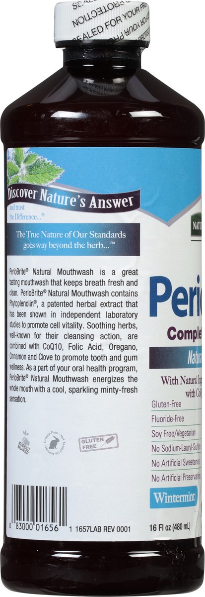 slide 5 of 9, Nature's Answer Periobrite Wintermint Mouthwash, 16 fl oz