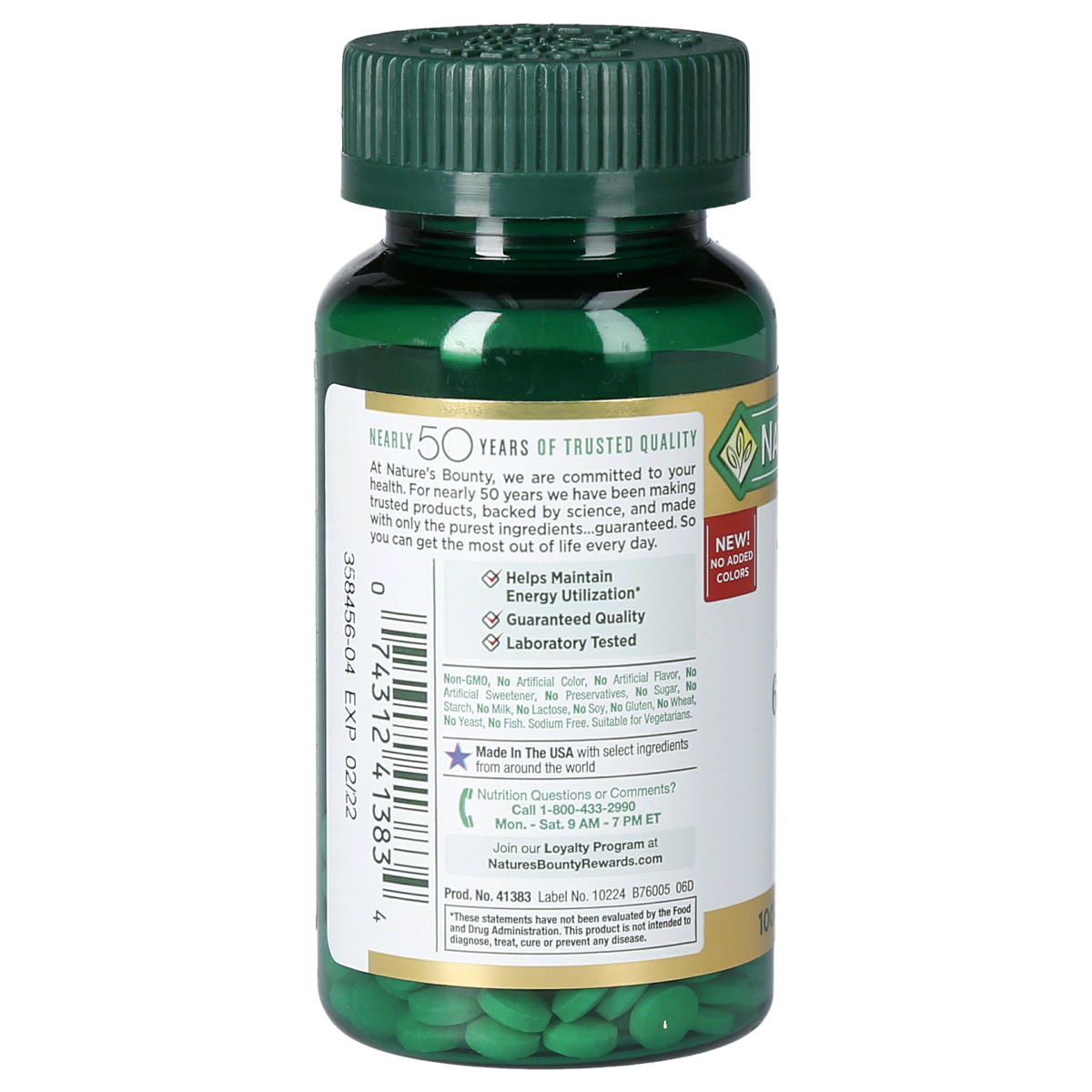 slide 3 of 9, Nature's Bounty Iron 65 Mg Tablets, 100 ct