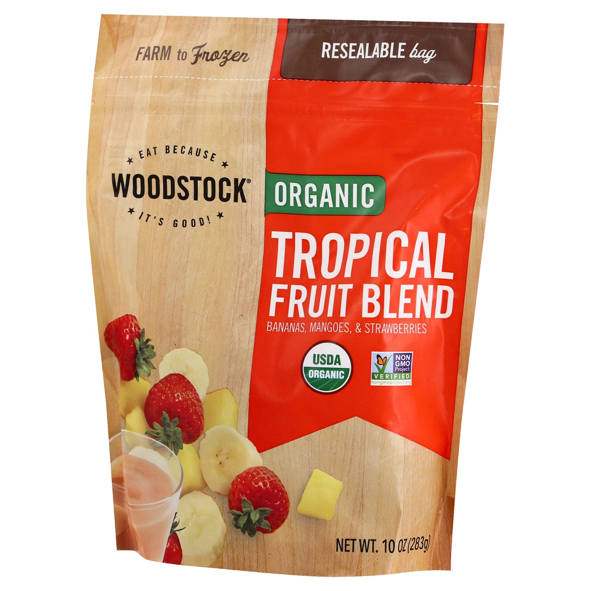 slide 10 of 12, Woodstock Organic Tropical Fruit Blend 10 oz, 10 oz