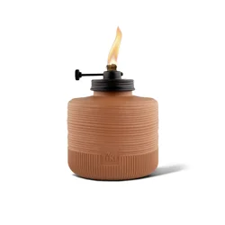 Tiki Brand Adjustable Flame Amber Horizon Glass Tabletop Torch