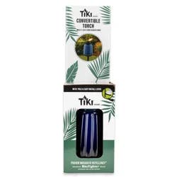 Tiki Twilight Blue Glass Torch