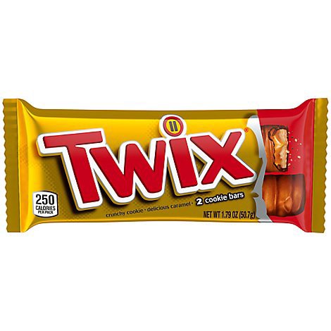 slide 1 of 1, Twix Caramel Full Size Chocolate Cookie Bar 1.79 Oz, 1.79 oz