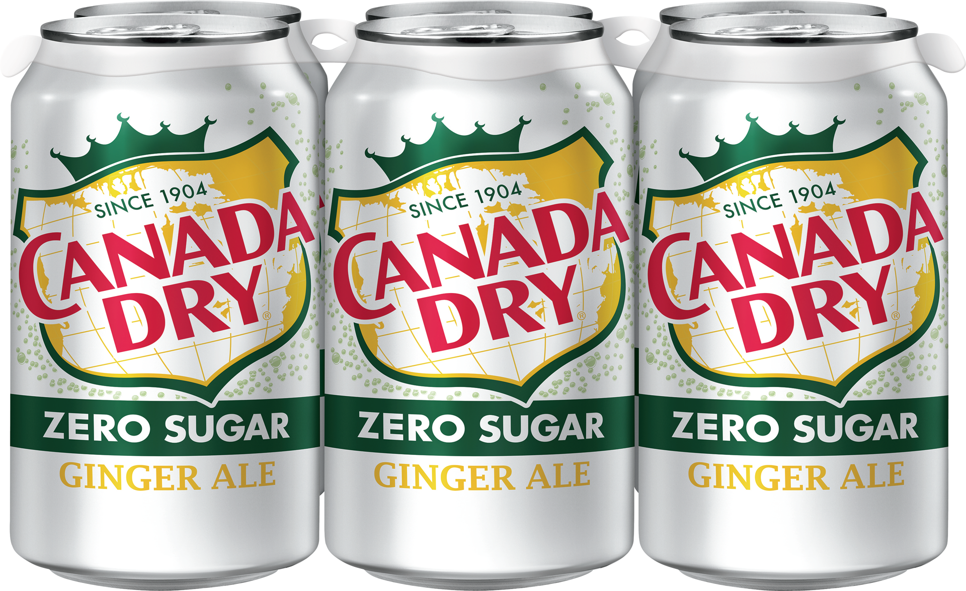 slide 5 of 5, Canada Dry Zero Sugar Ginger Ale Soda, 7.5 fl oz cans, 6 pack, 45 fl oz