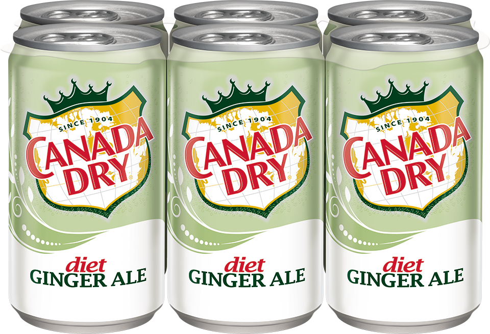 slide 1 of 2, Canada Dry Diet Ginger Ale, 6 ct; 7.5 fl oz