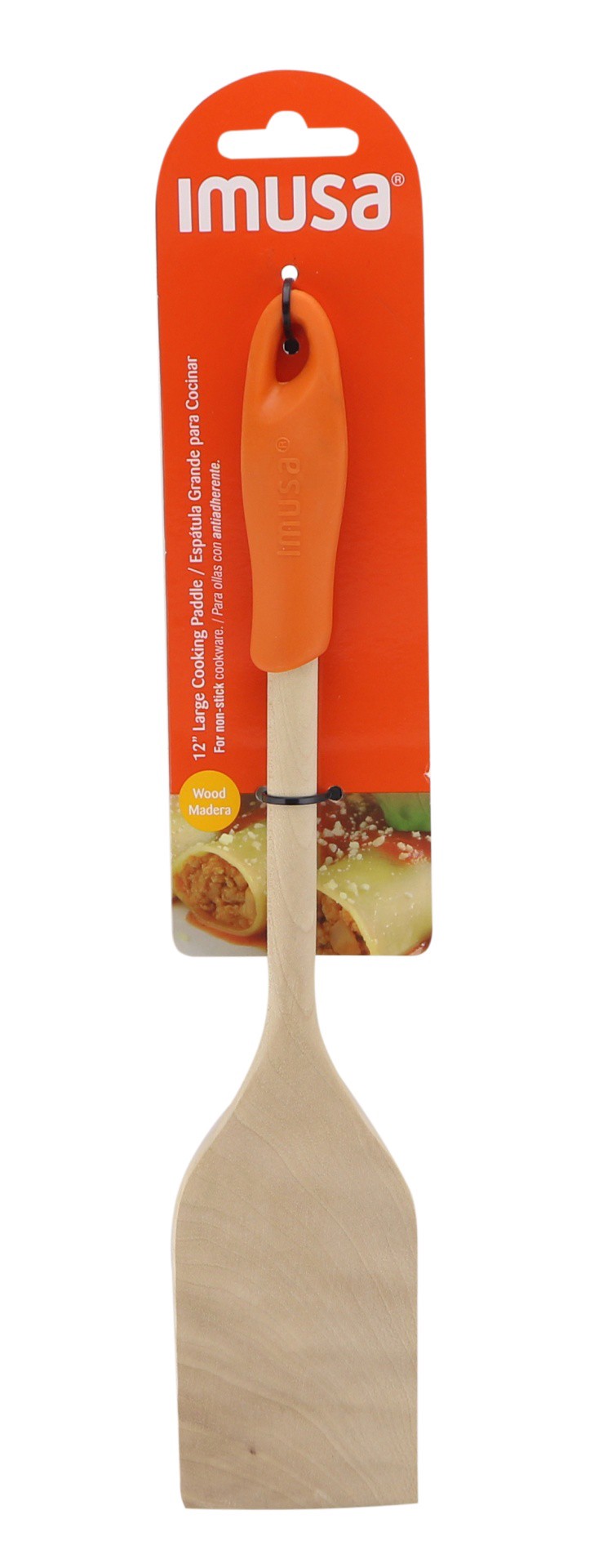slide 1 of 1, IMUSA Large Wood Cooking Paddle, 1 ct