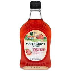 Maple Grove Farms Strawberry Flavored Syrup, Strawberry Syrup, 8.5 oz