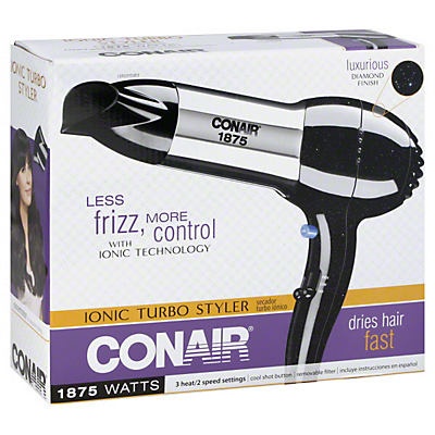 slide 1 of 1, Conair Ion 187W Turbo Styler Hair Dryer, 1 ct