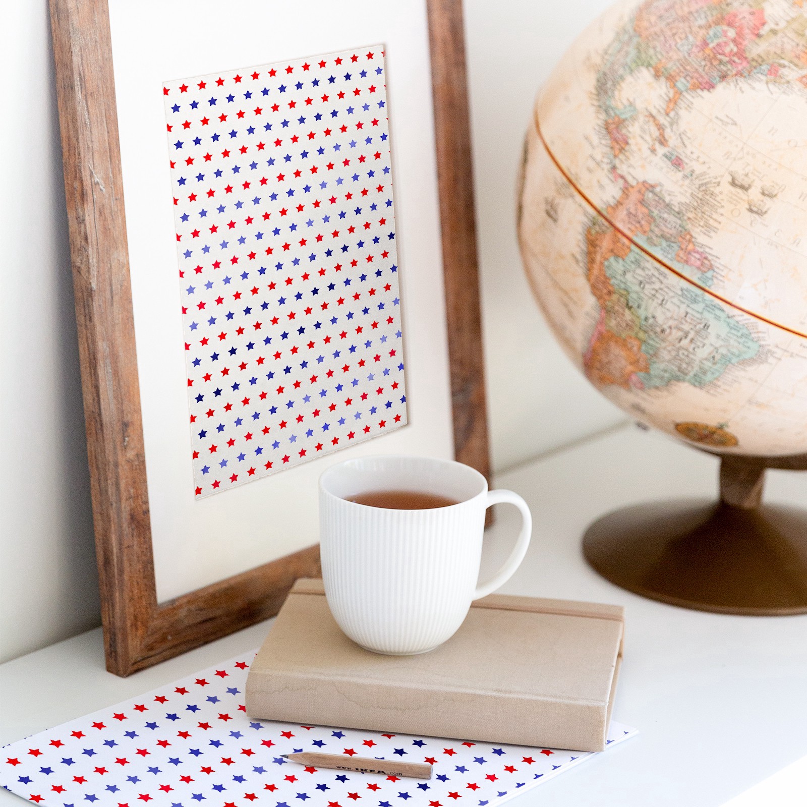 slide 2 of 3, Red & Blue Star Cardstock Paper By Recollections, 12" X 12", 12 in x 12 in