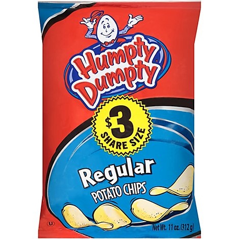 slide 1 of 1, Humpty Dumpty Humpy Dumpty Snacks Regular Potato Chips, 11 oz