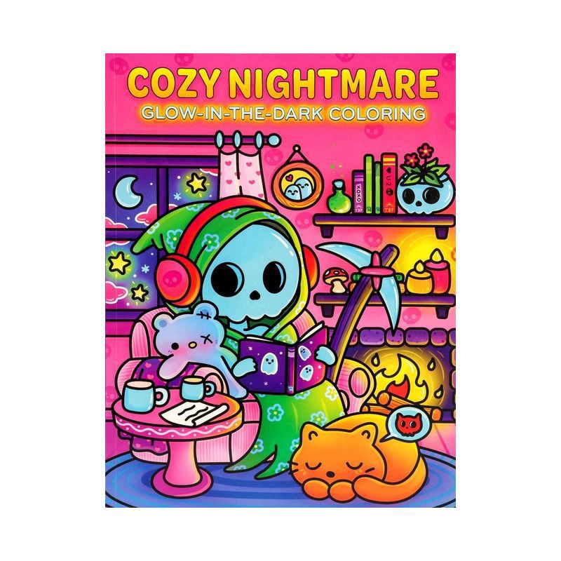 slide 1 of 1, Cozy Nightmare Glow-In-The-Dark Coloring, 1 ct