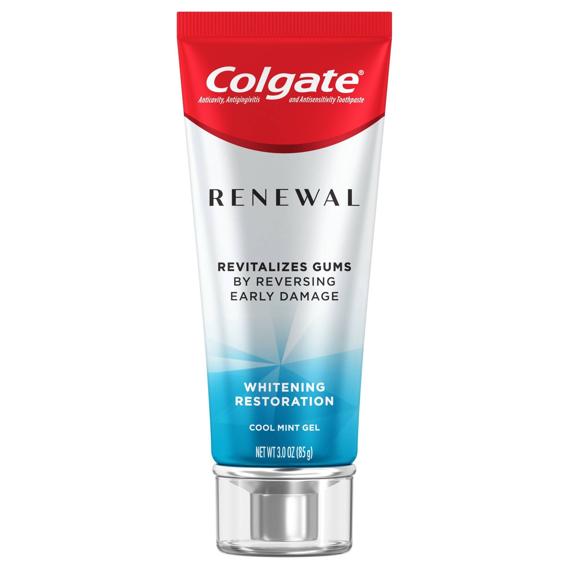 slide 1 of 1, Colgate Gum Renewal Gum Protection Toothpaste Gel Whitening Restoration, Mint Gel Toothpaste for Gingivitis, 3 Oz, 3 ct; 2 oz