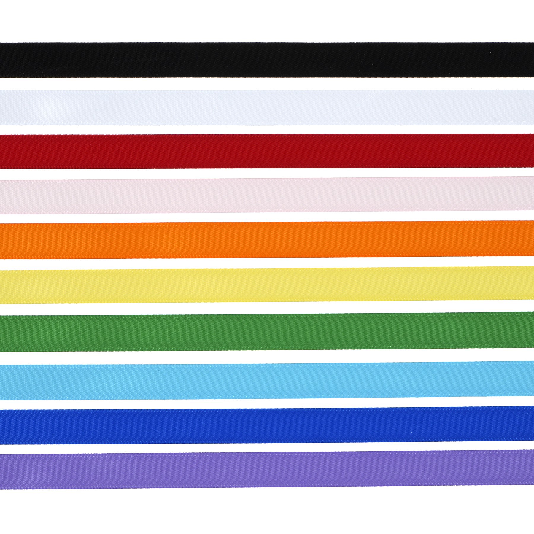slide 2 of 3, 3/8" X 2yd. Primary Colors Satin Value Pack Ribbon By Celebrate It, 3/8 in x 2 yd