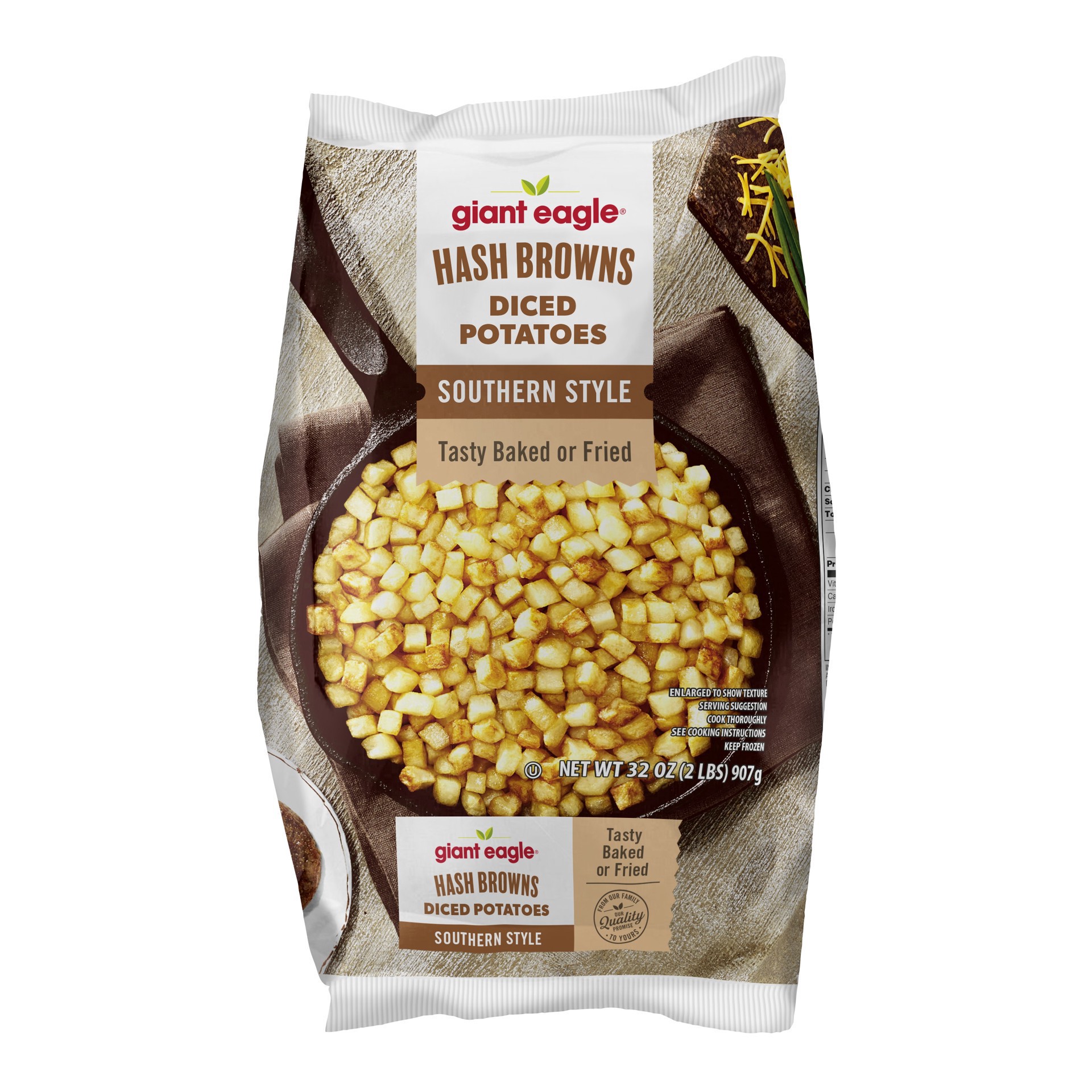 slide 1 of 1, Ge Southern Hashbrown Diced, 32 oz