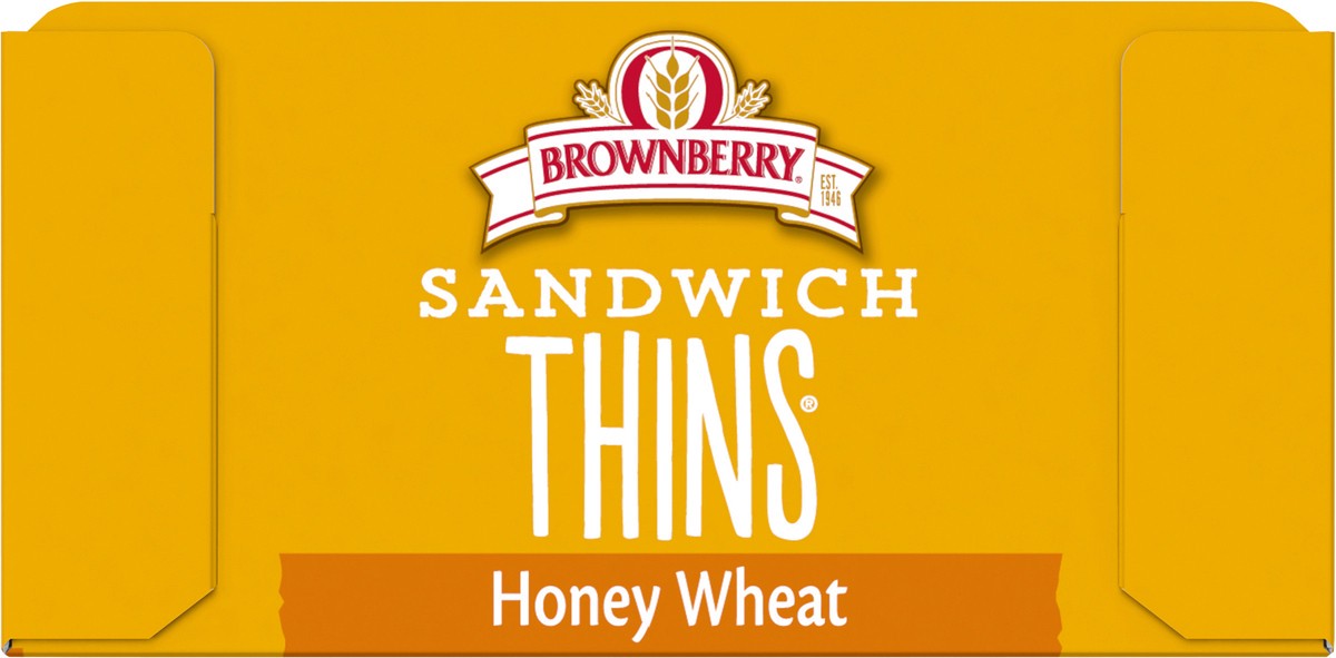 slide 8 of 9, Brownberry Honey Wheat Sandwich Thins, 6 Rolls, 12 oz, 6 ct
