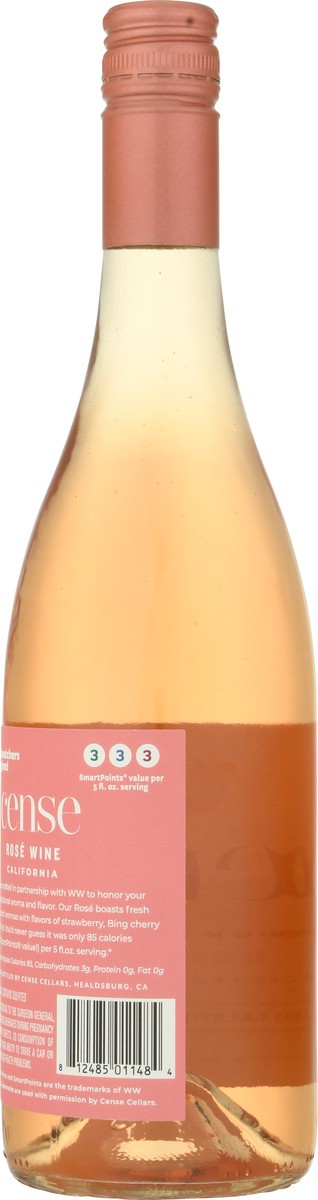 slide 5 of 9, Cense Rose Wine, 750 ml