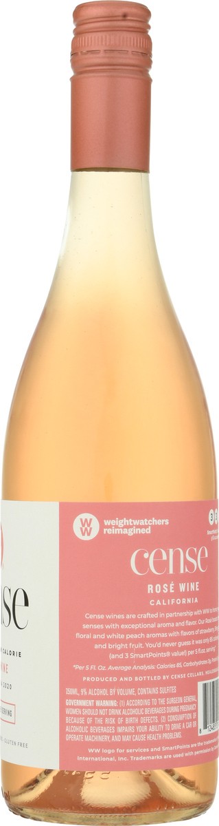 slide 8 of 9, Cense Rose Wine, 750 ml