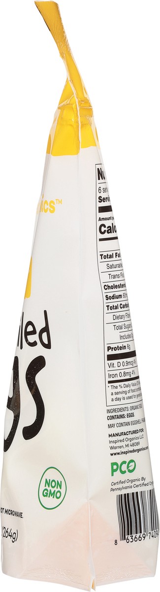 slide 2 of 9, Inspired Organics Hard-Boiled Organic Eggs 6 ea, 6 ct