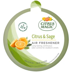 Citrus Magic Odor Absorbing Solid Air Freshener, Citrus And Sage, 8-Ounce