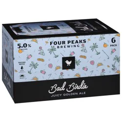Four Peaks Brewing Juicy Golden Ale Bad Birdie Beer - 6 x 12 fl oz Cans