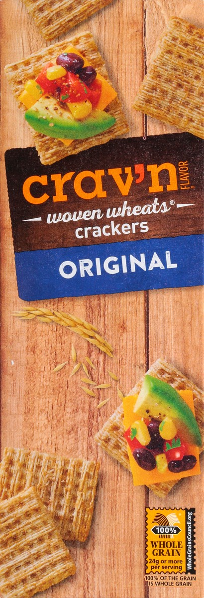 slide 7 of 9, Crav'n Flavor Woven Wheats Original Crackers 9 oz, 9 oz