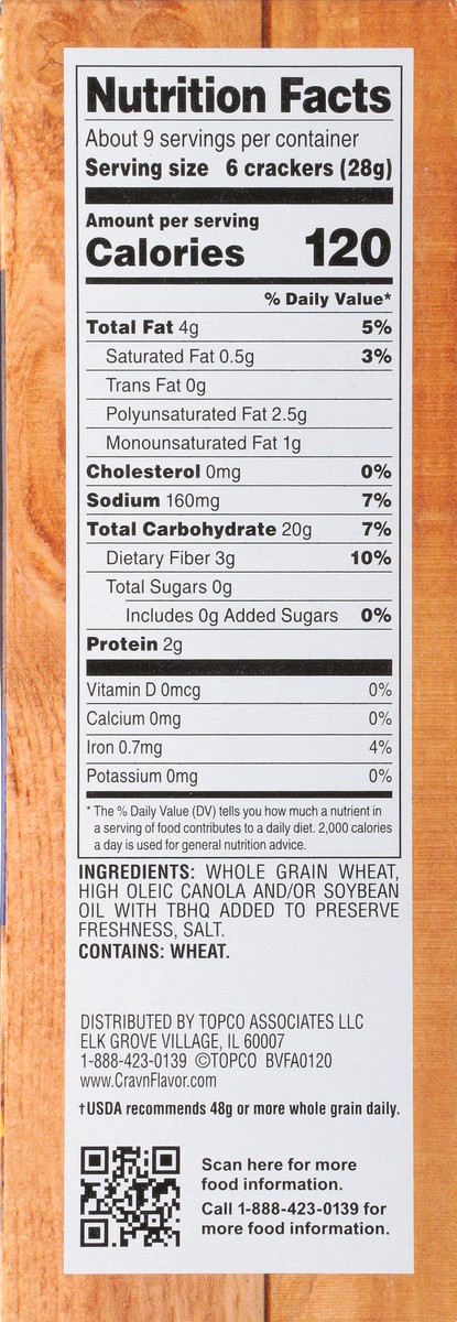 slide 8 of 9, Crav'n Flavor Woven Wheats Original Crackers 9 oz, 9 oz