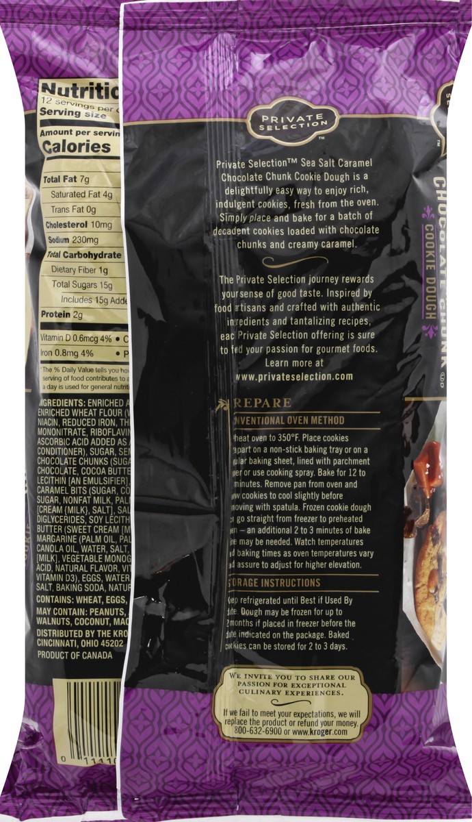slide 3 of 11, Private Selection Sea Salt Caramel Chocolate Chunk Cookie Dough, 16 oz
