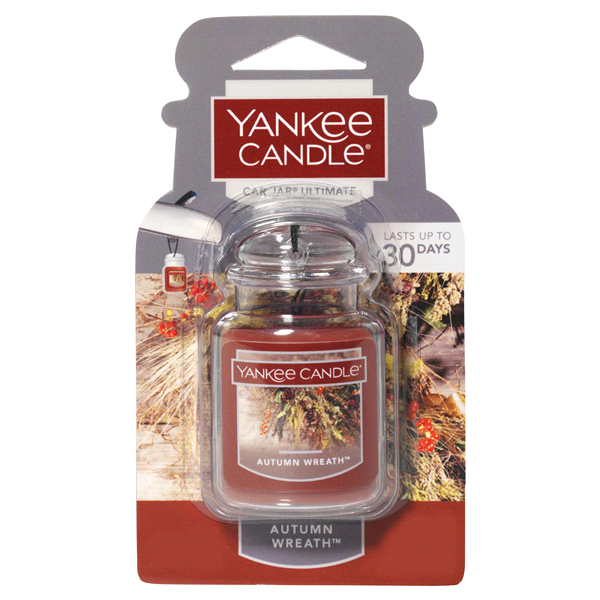 slide 1 of 1, Yankee Candle Car Jar Ultimate Autumn Wreath, 1 ct
